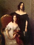 Louis-Edouard Dubufe Portrait of Two Sisters oil painting picture wholesale